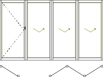 4 panel stacker door
